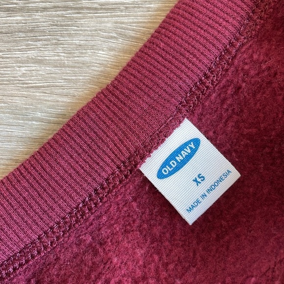 Old Navy polkadot print fleece lined sweater - Picture 3 of 4